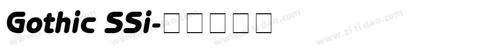 Gothic SSi字体转换